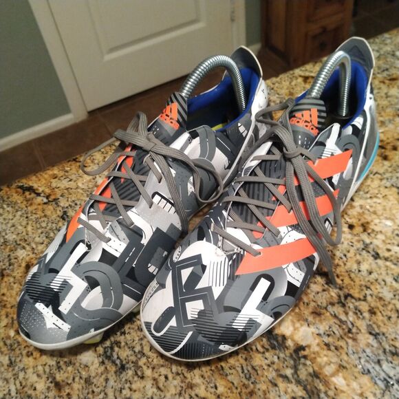 Adidas Gamemode FG GV6860 Grey & White Multi Color Soccer Cleats Men's Size 7.5 - Picture 1 of 12